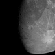 Una de las primeras imágenes de Ganímedes tomadas por la nave espacial Juno de la NASA, durante un sobrevuelo del 7 de junio de 2021.